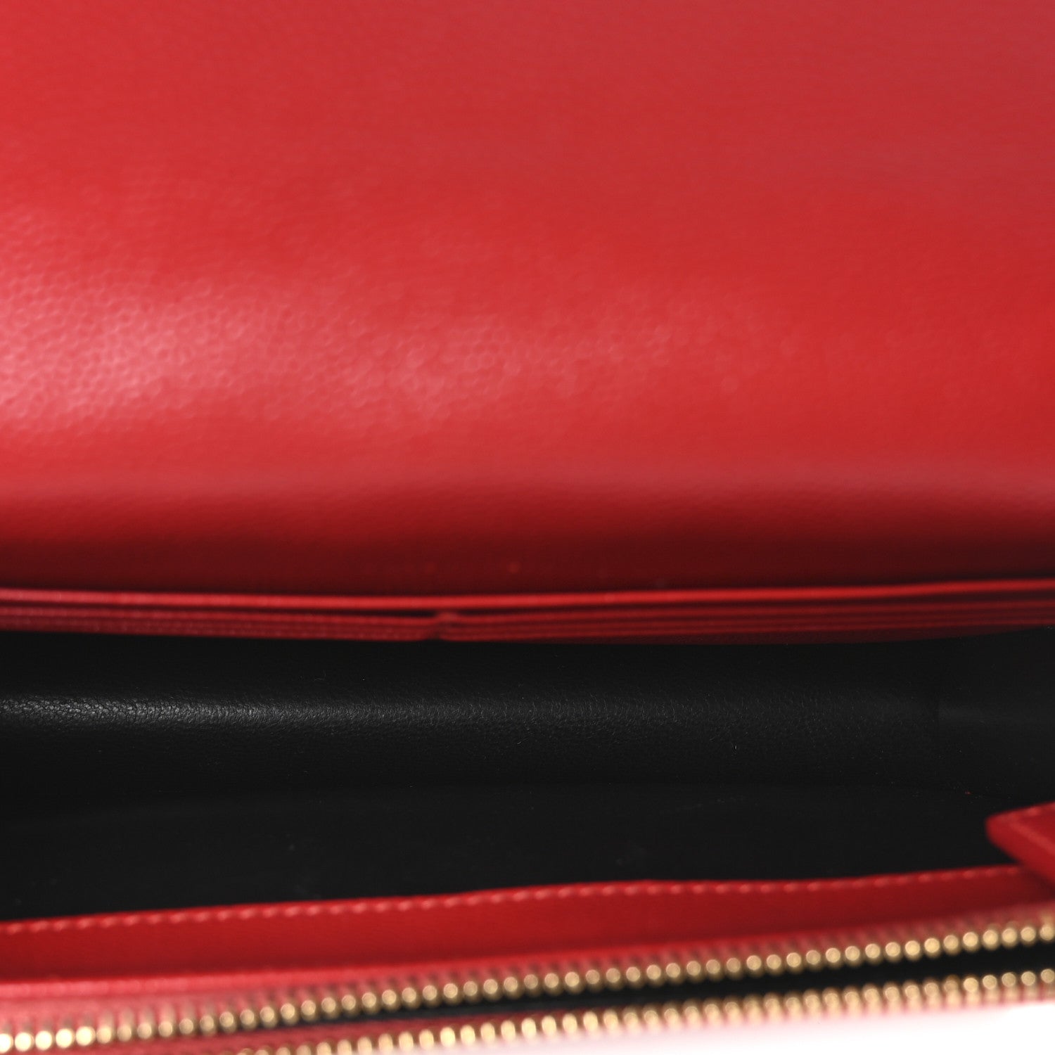 Grain De Poudre Matelasse Chevron Monogram Envelope Chain Wallet New Red