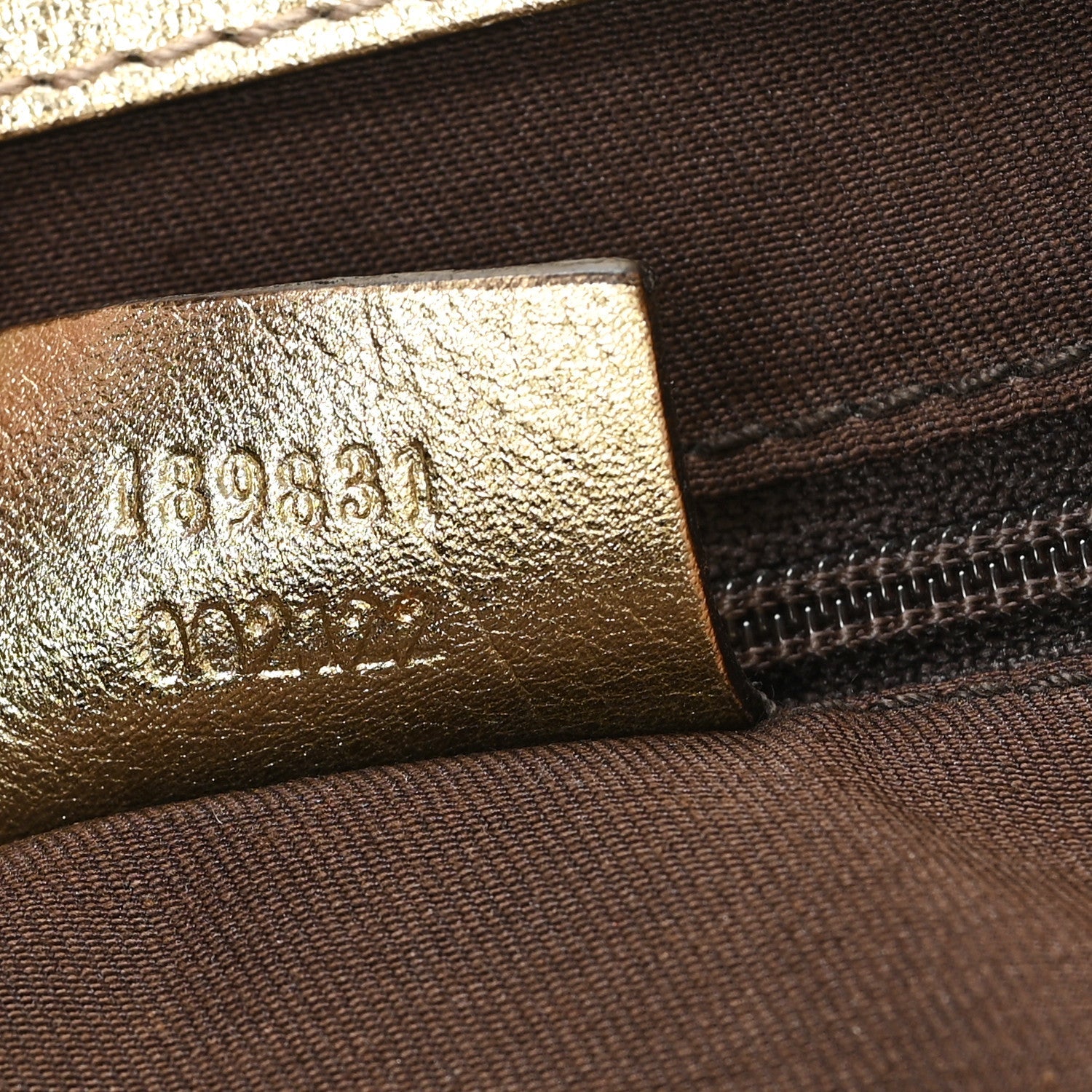 Monogram D Gold Tote Metallic Gold