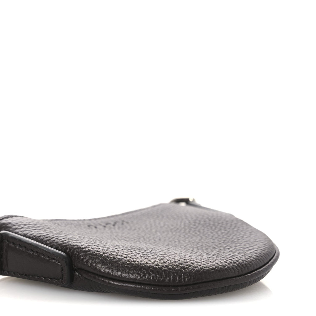 Pebbled Calfskin Mini B Shoudler Bag Brown