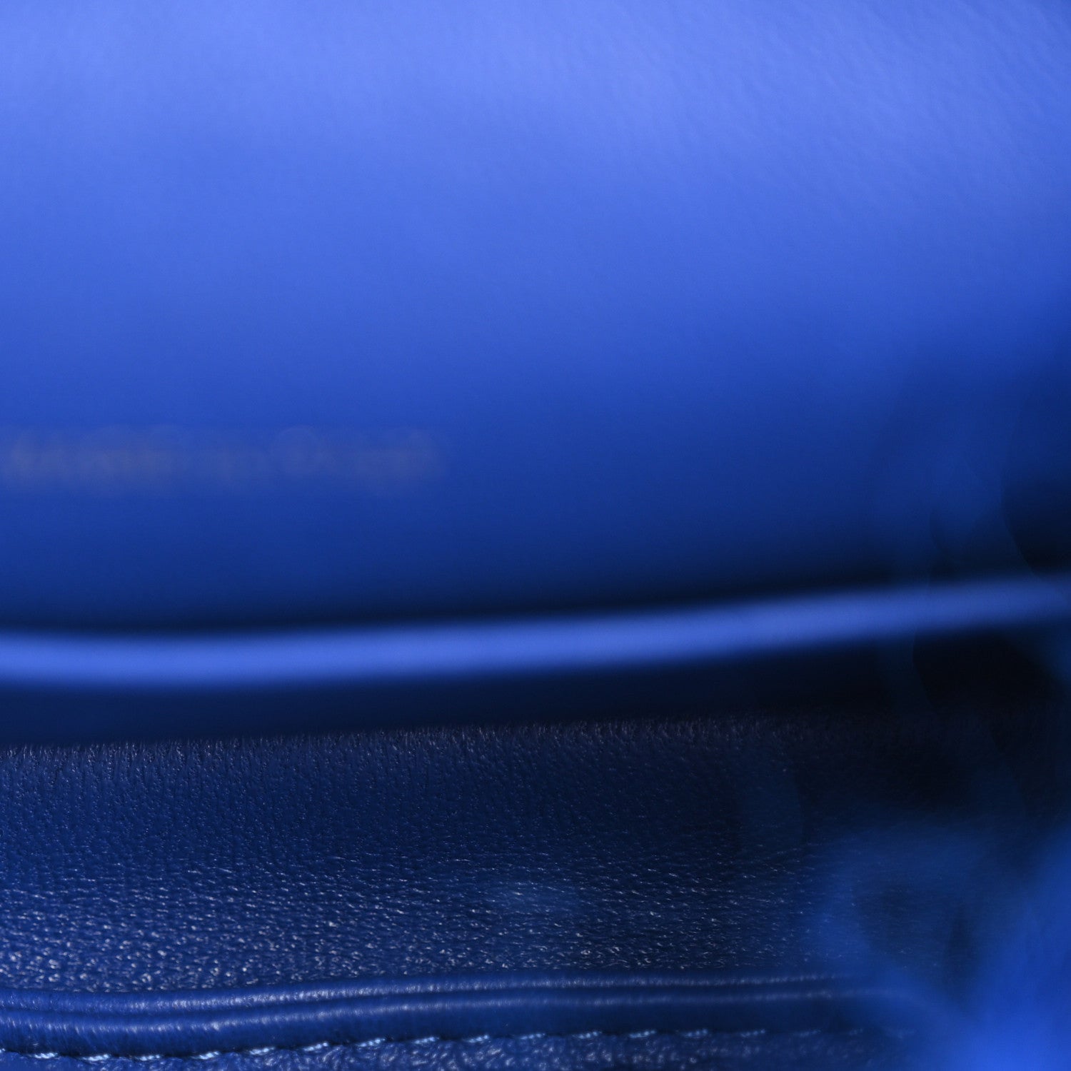 Shearling Lambskin CC Hook  Holder Blue