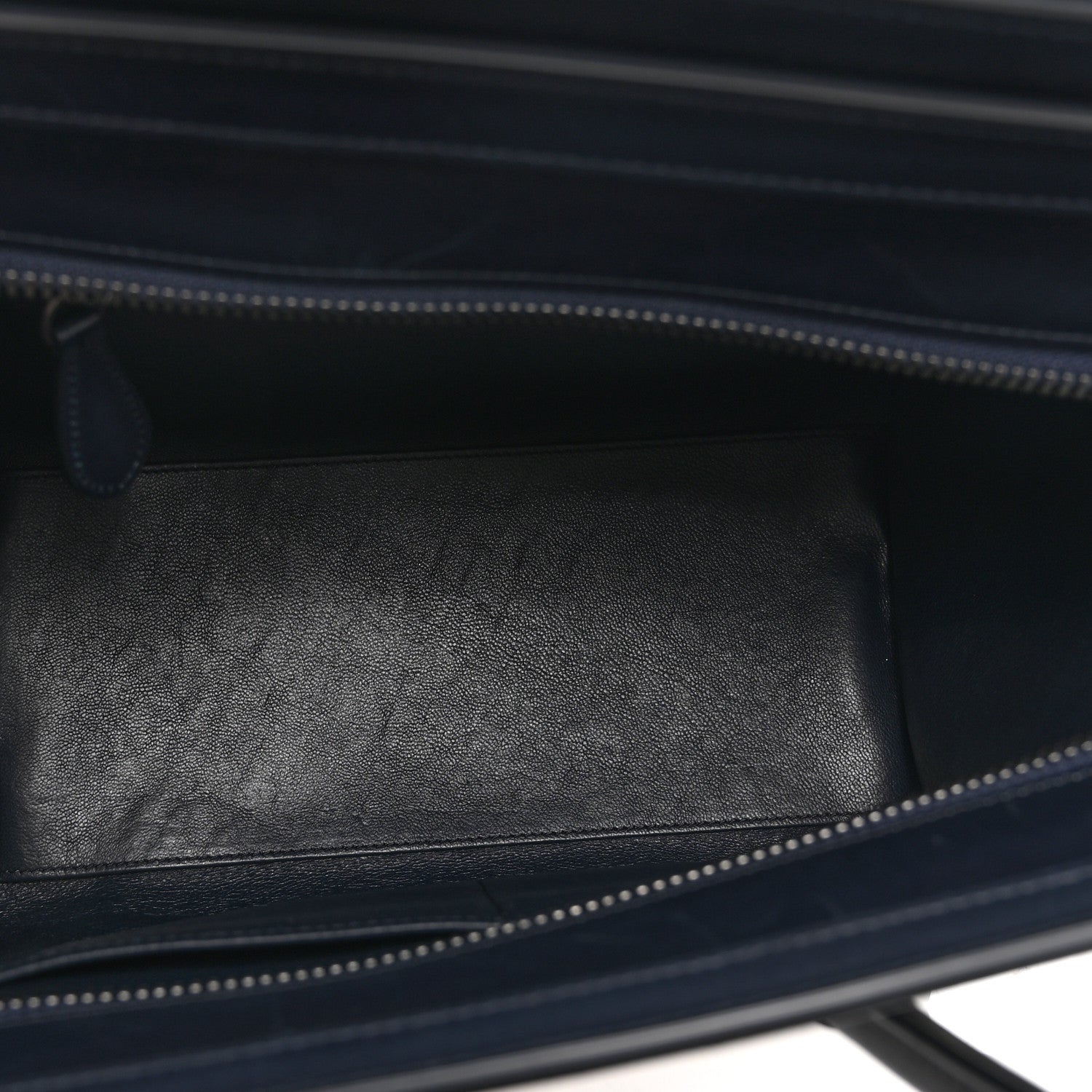 Baby Grained Calfskin Nubuck Micro Tri-Color Luggage White