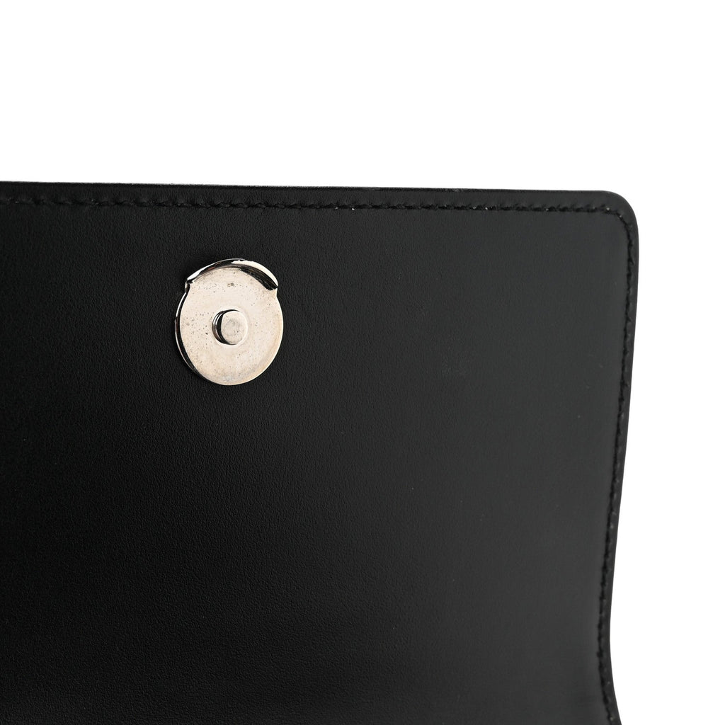 Calfskin GG Tennis Embossed Messenger Bag Black