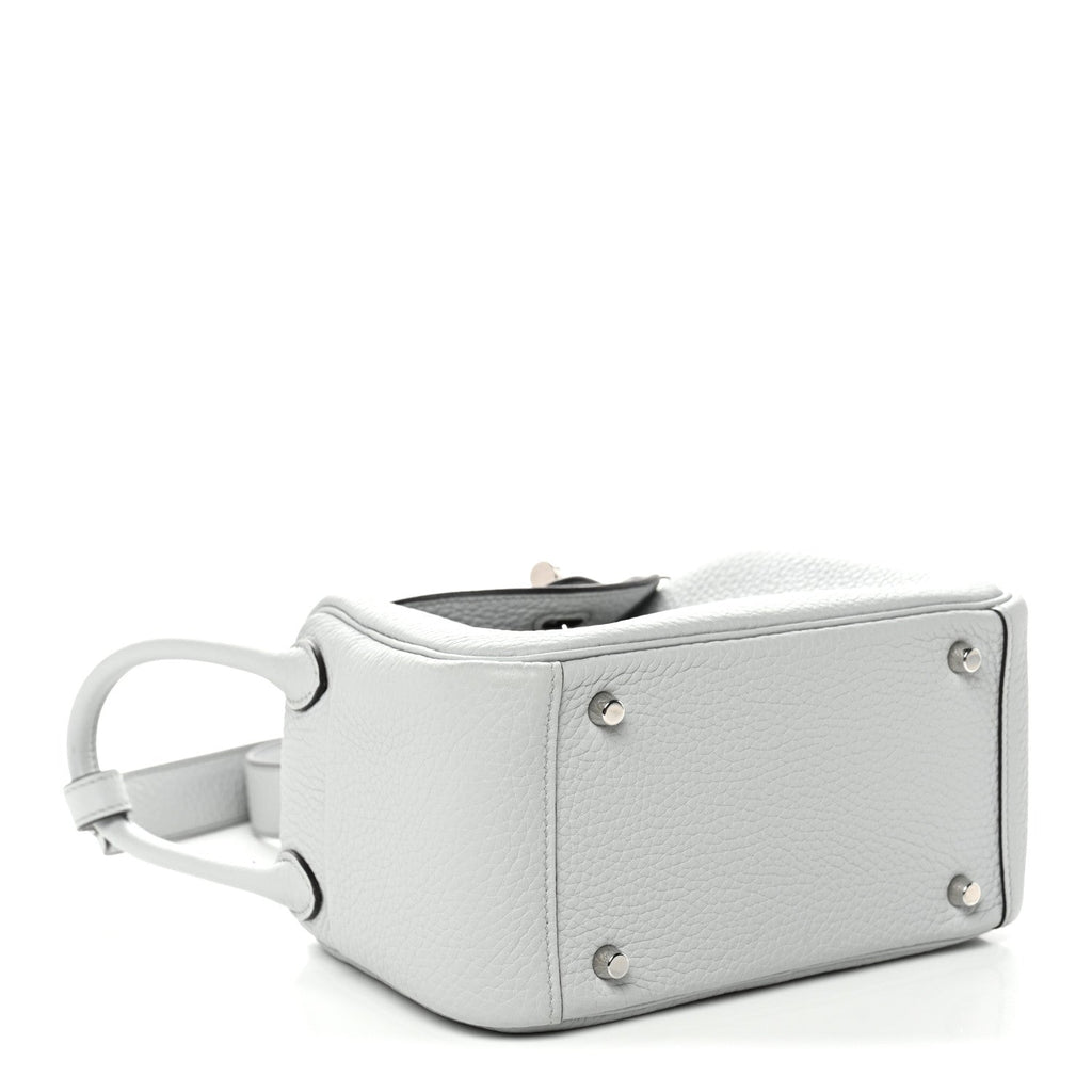 Taurillon Clemence Mini Lindy 20 Bleu Pale