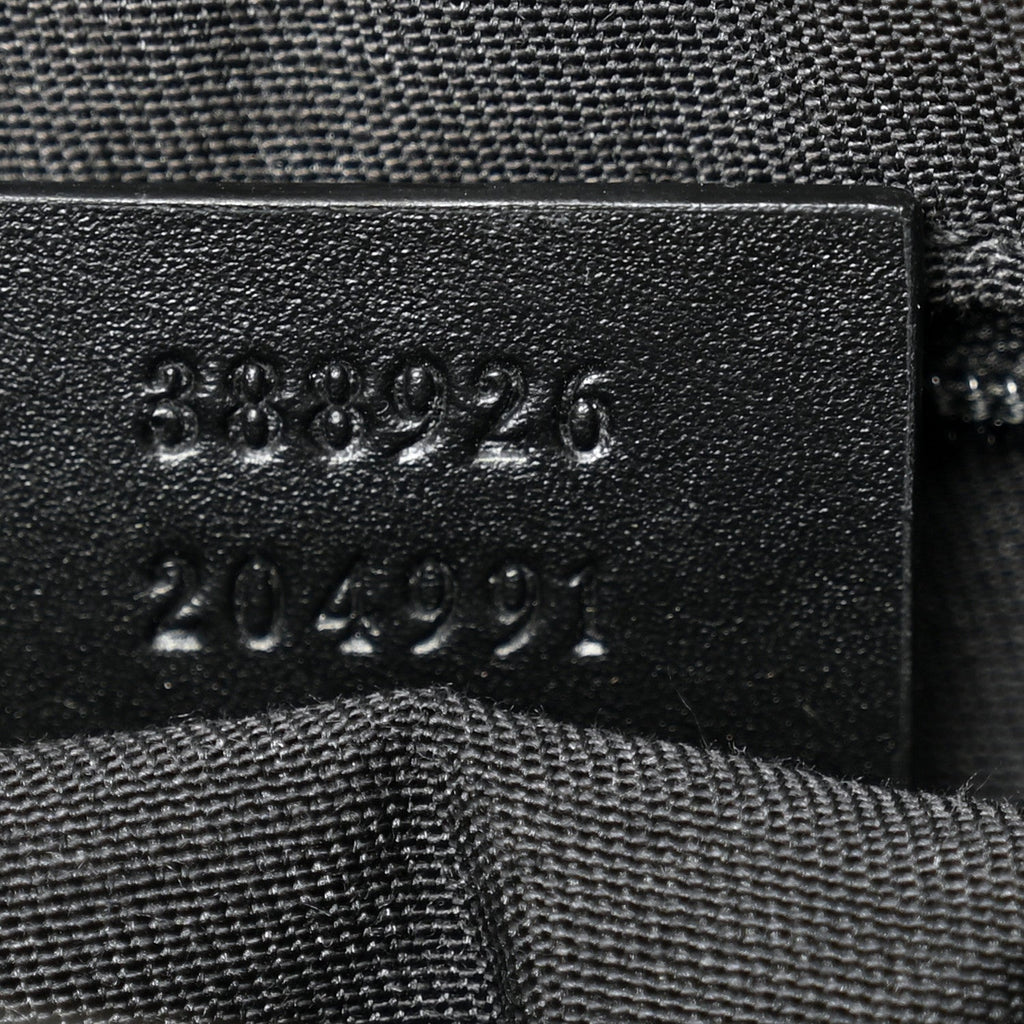 GG Monogram Web Flat Messenger Bag Black