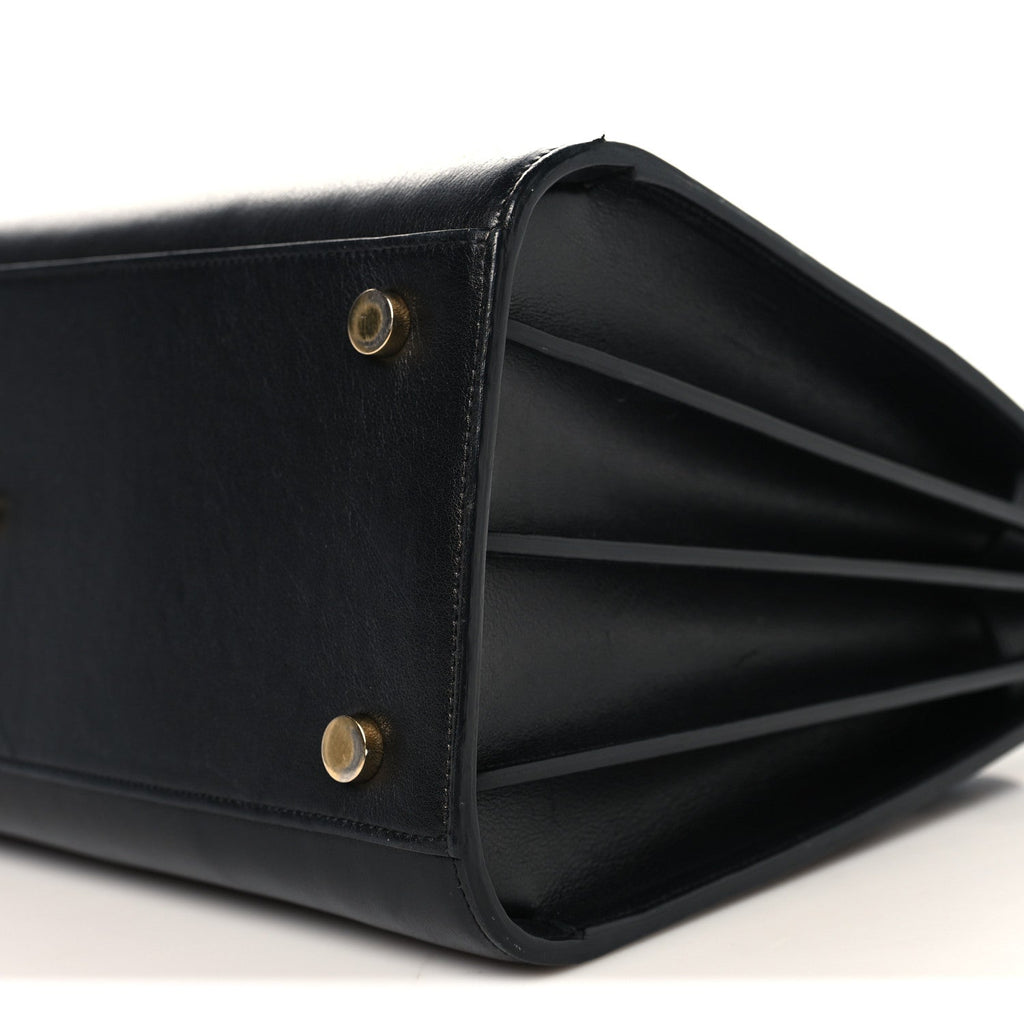 Calfskin Small Sac De Jour Black