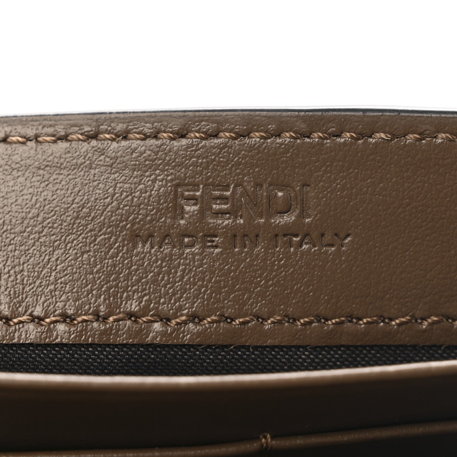 Vitello Soft F is Fendi Bi-Color FF 1974 Embossed Continental Envelope Wallet On Chain Maya Black
