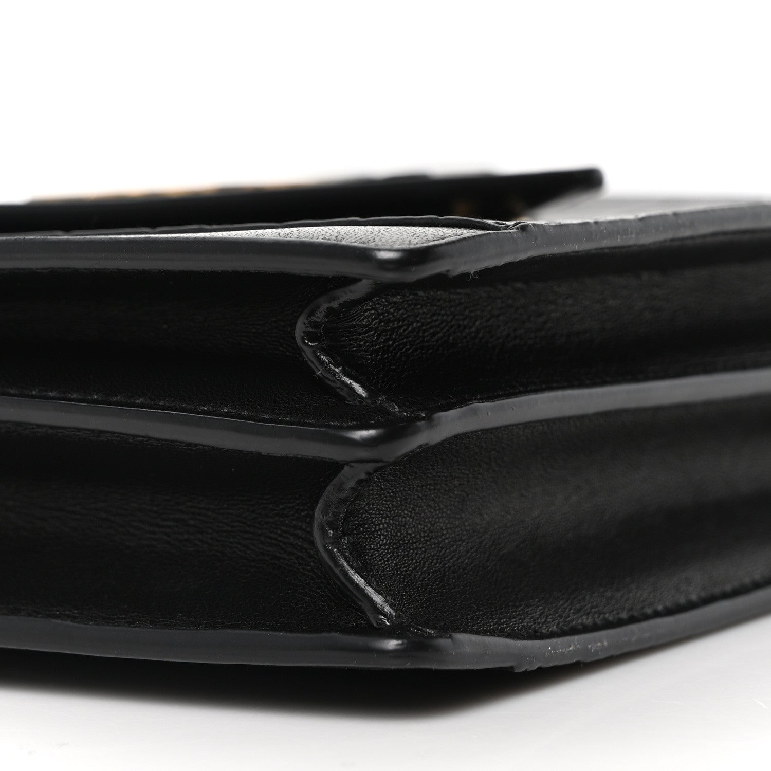 Calfskin Crocodile Embossed Gaby Satchel Black