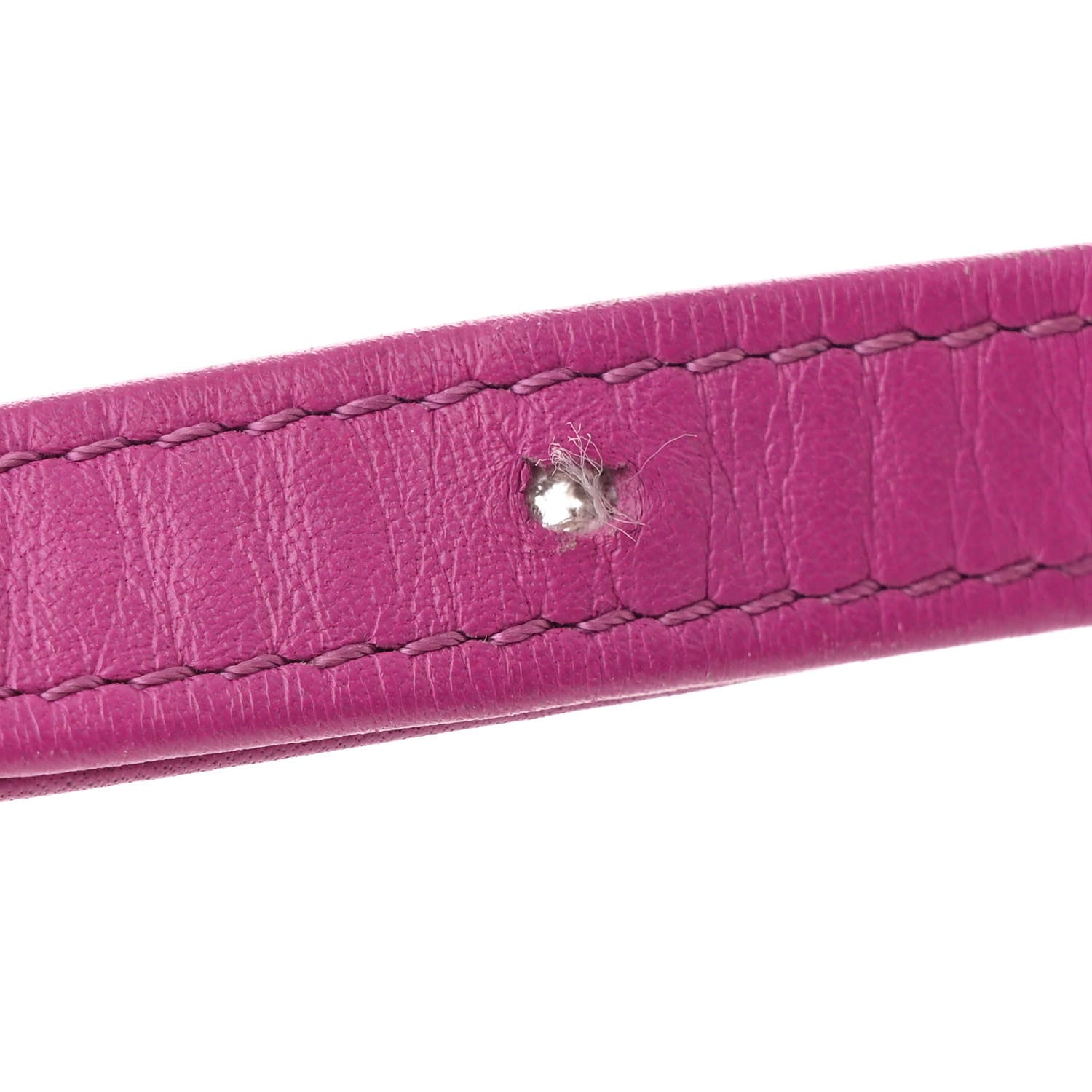 Wool Tweed Giant Logo Waist Bag Magenta