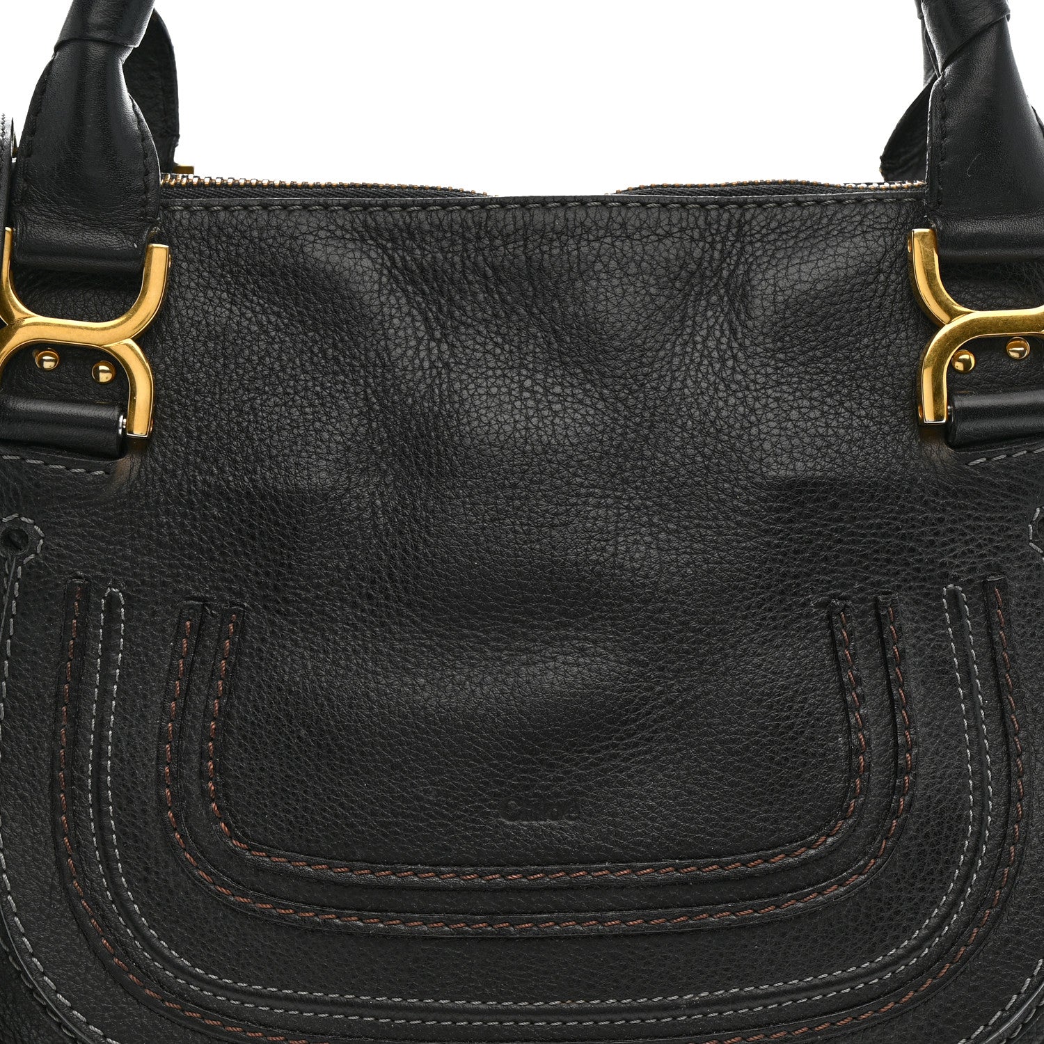 Calfskin Medium Marcie Satchel Black