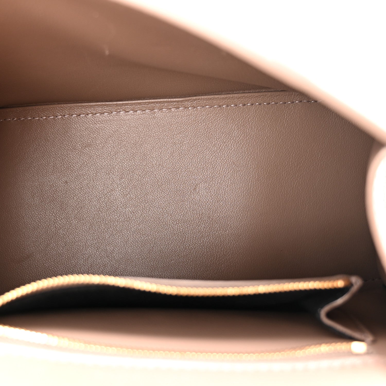 Grained Calfskin Small Hourglass Top Handle Bag Mink Grey