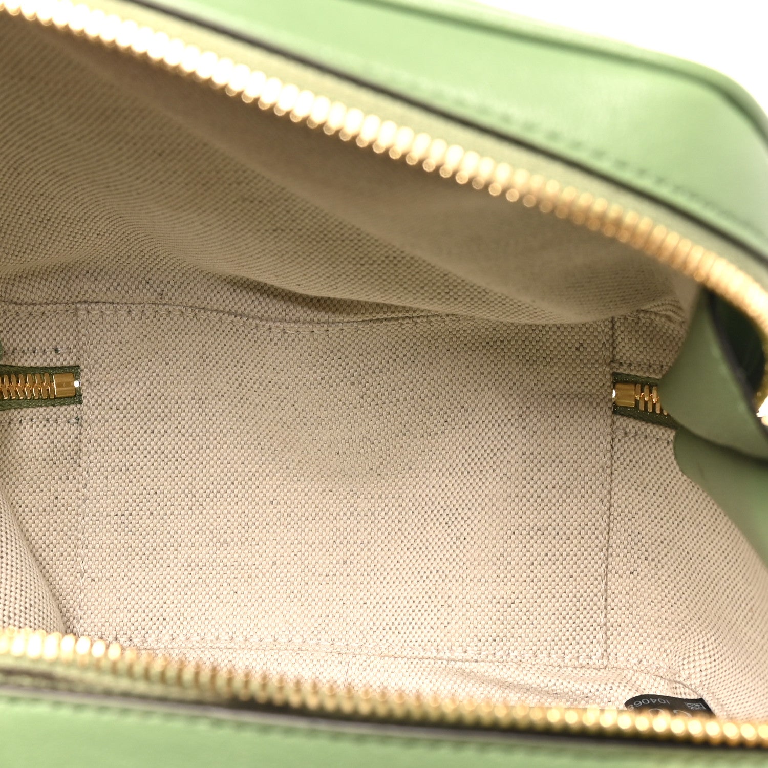 Sakai Be Green Calfskin Diagonal Stitched Small Blondie Shoulder Bag Light Green