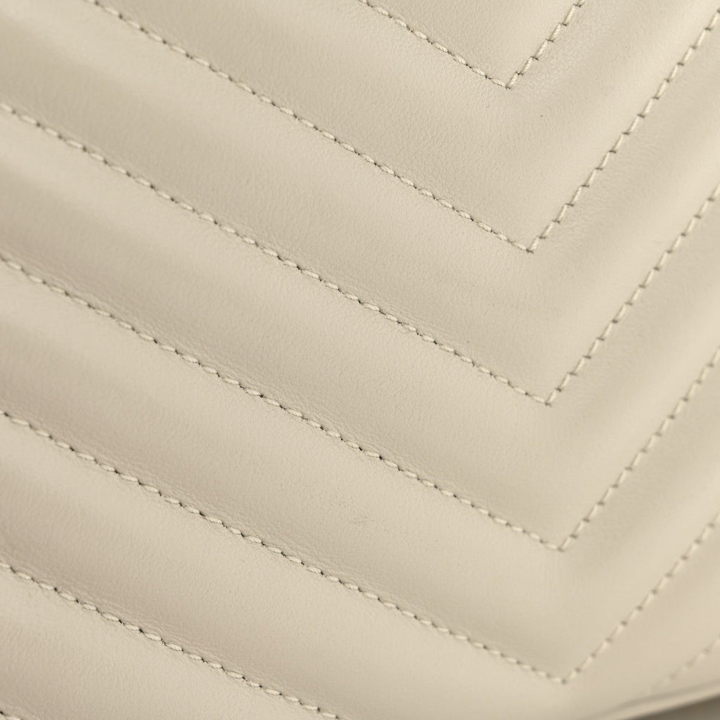 Calfskin Matelasse Monogram Lou Camera Bag Crema Soft