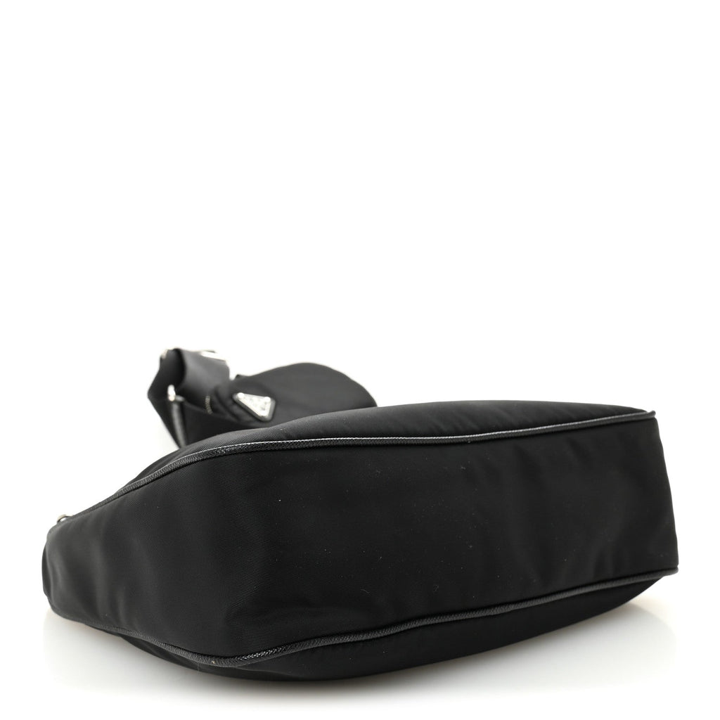 Re-Nylon Saffiano Re-Edition 2005 Shoulder Bag Black