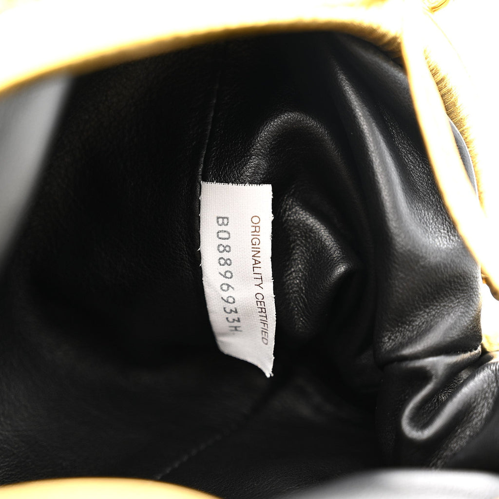 Metallic Bark Calfskin The Mini Pouch Gold