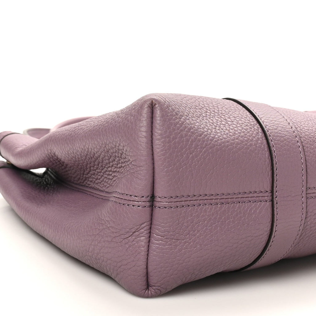 Pebbled Calfskin Old Libeccio Miss GG Tote Purple