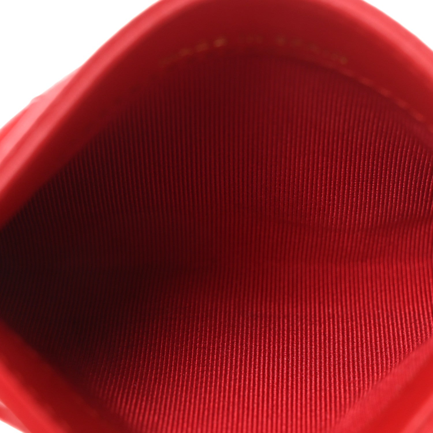 Caviar Quilted  Holder Red