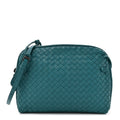 Nappa Intrecciato Nodini Crossbody Messenger Mallard