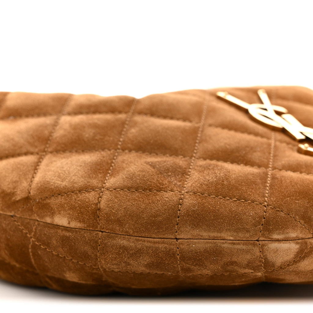 Suede Quilted Icarino Bag Caramel Cognac