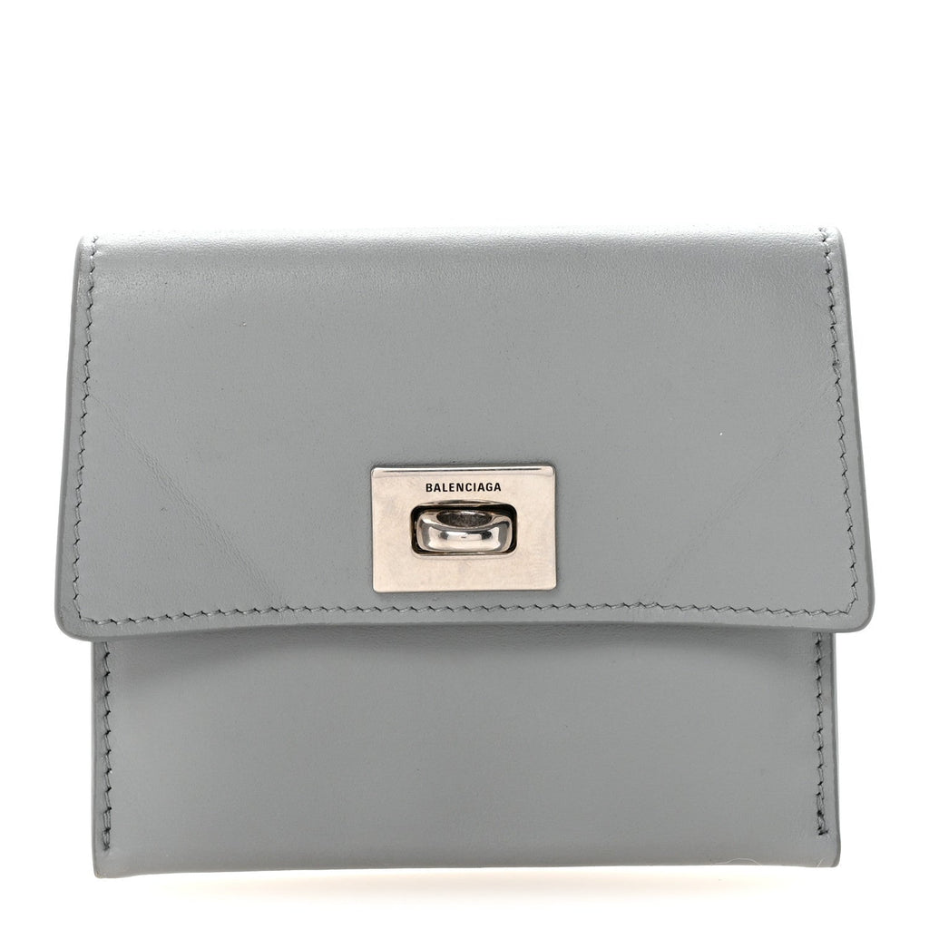 Smooth Calfskin Rodeo Flap  Holder Cloud Grey