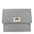 Smooth Calfskin Rodeo Flap  Holder Cloud Grey
