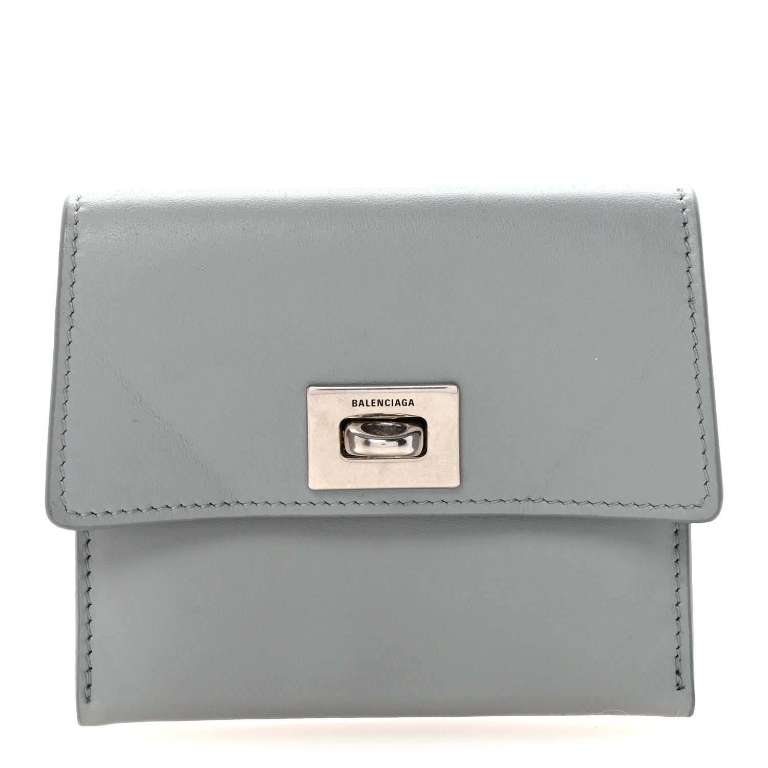 Smooth Calfskin Rodeo Flap  Holder Cloud Grey