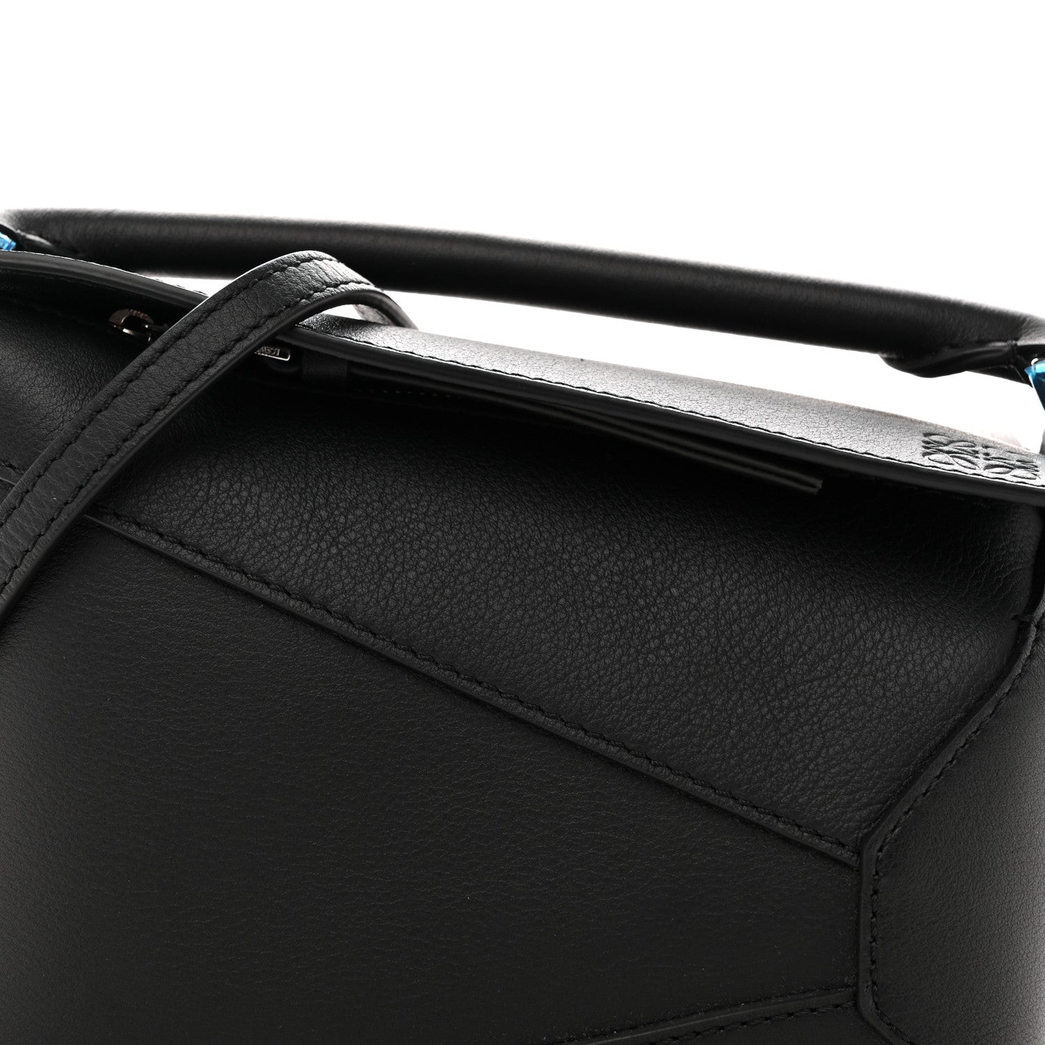 Calfskin Mini Puzzle Edge Bag Black