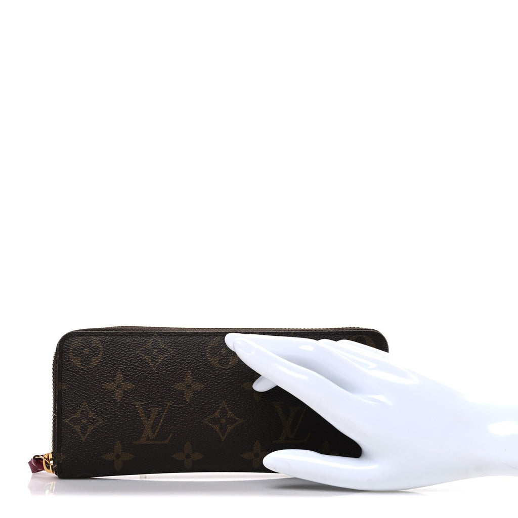 Monogram Clemence Wallet Fuchsia