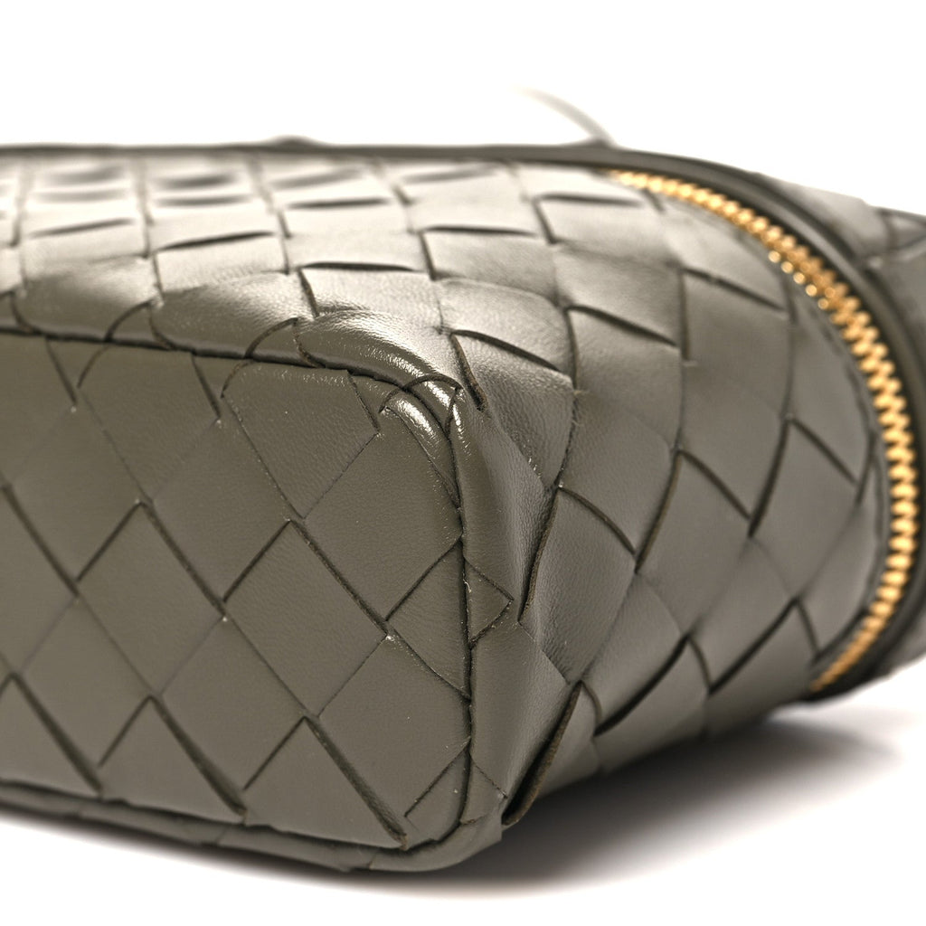 Calfskin Intrecciato Bang Bang Vanity Case Cypress