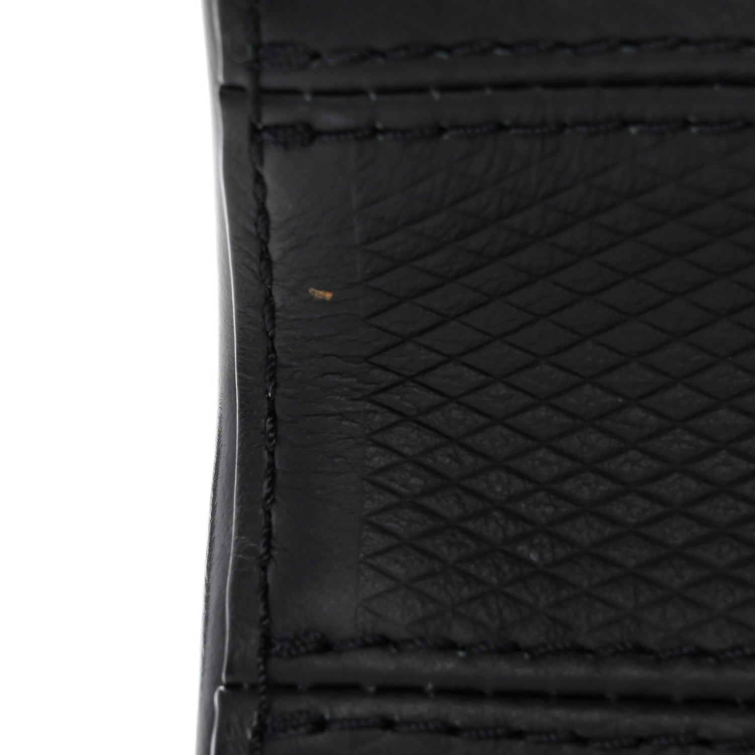 Calfskin Trompe L'oeil Twist Shoulder Bag MM Black Brown