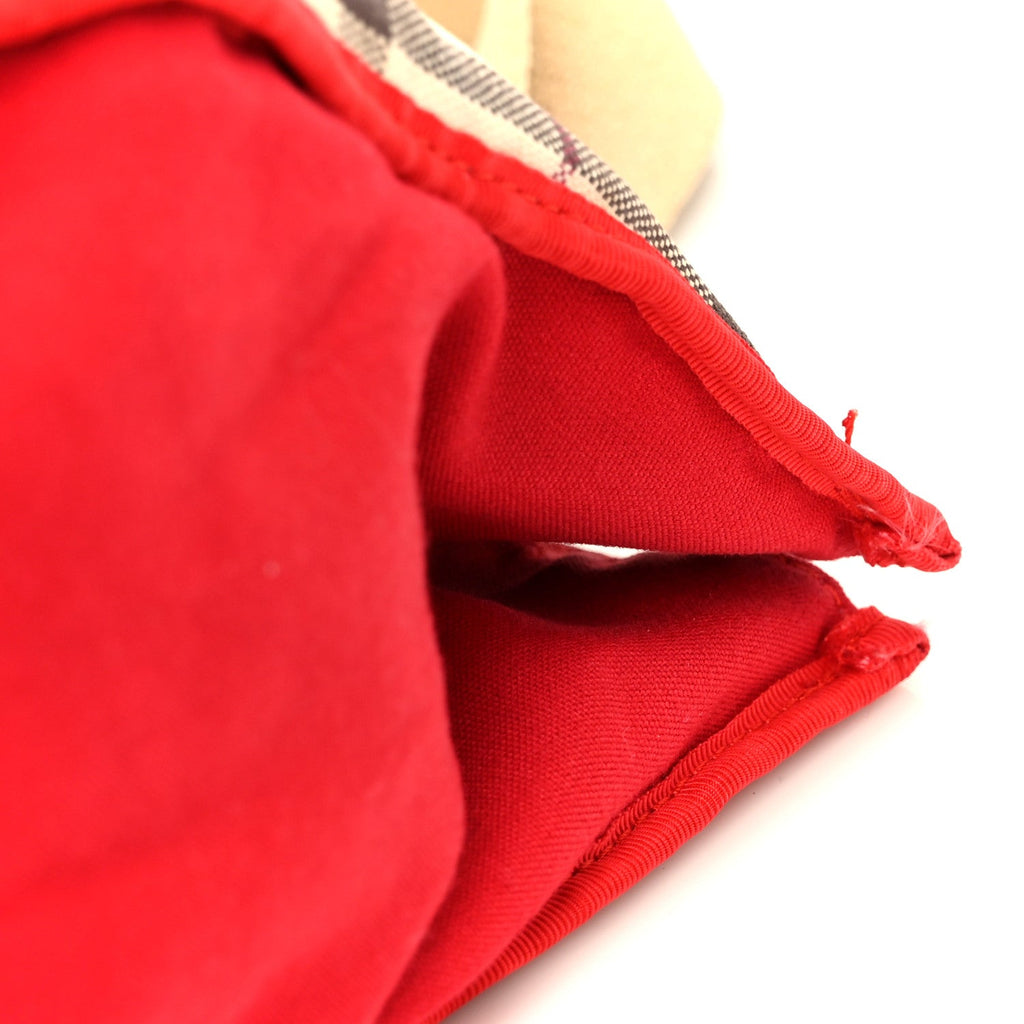 Vintage Check Tote Red