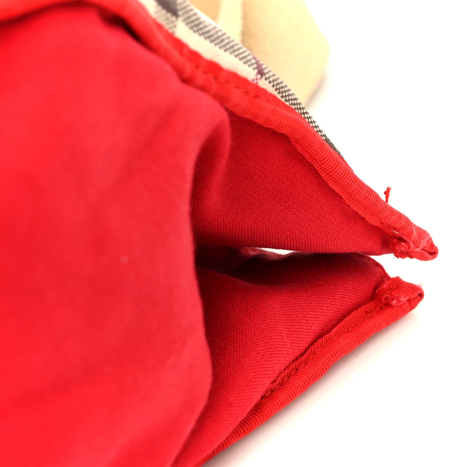 Vintage Check Tote Red