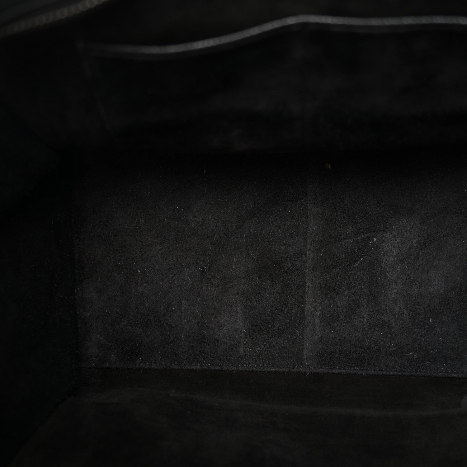 Drummed Calfskin Mini Luggage Black