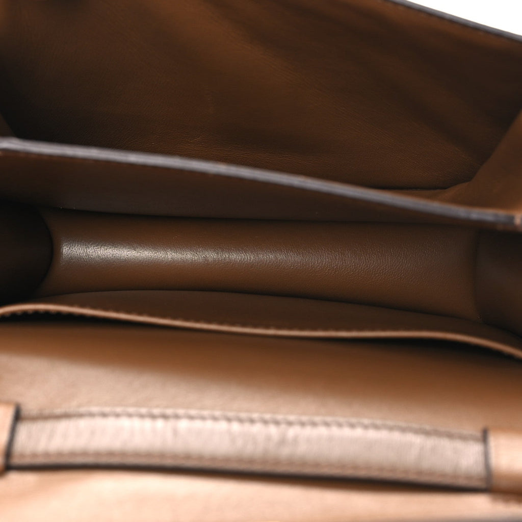 Box Calfskin Teen Classic Box Flap Bag Camel