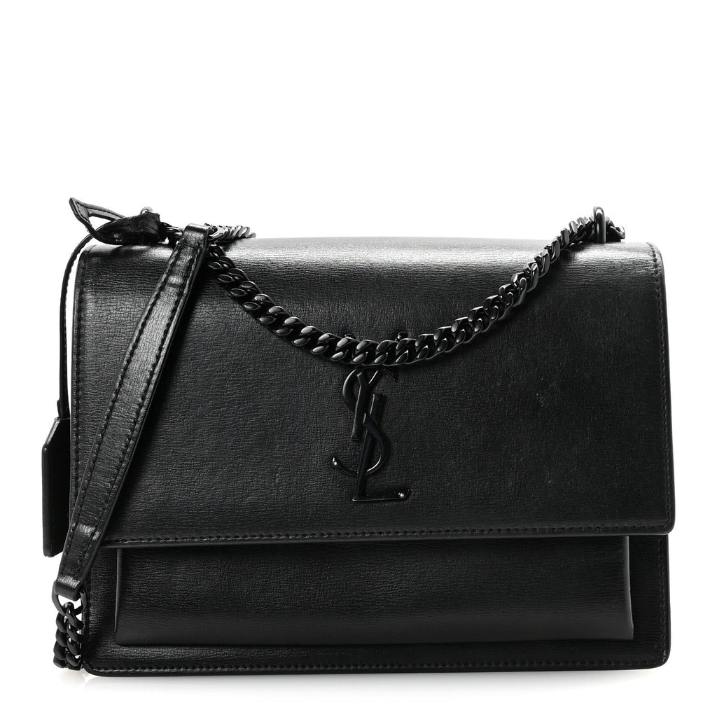 Calfskin Medium Monogram Monochrome Sunset  Black
