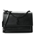 Calfskin Medium Monogram Monochrome Sunset  Black