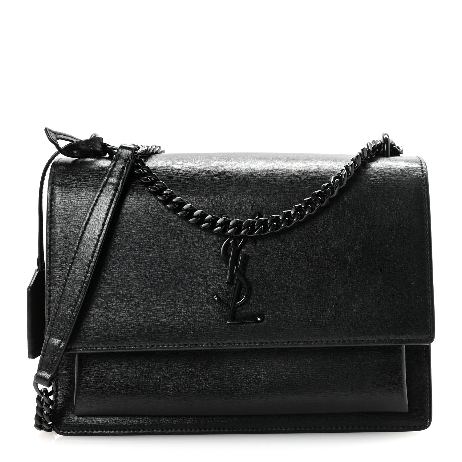 Calfskin Medium Monogram Monochrome Sunset  Black