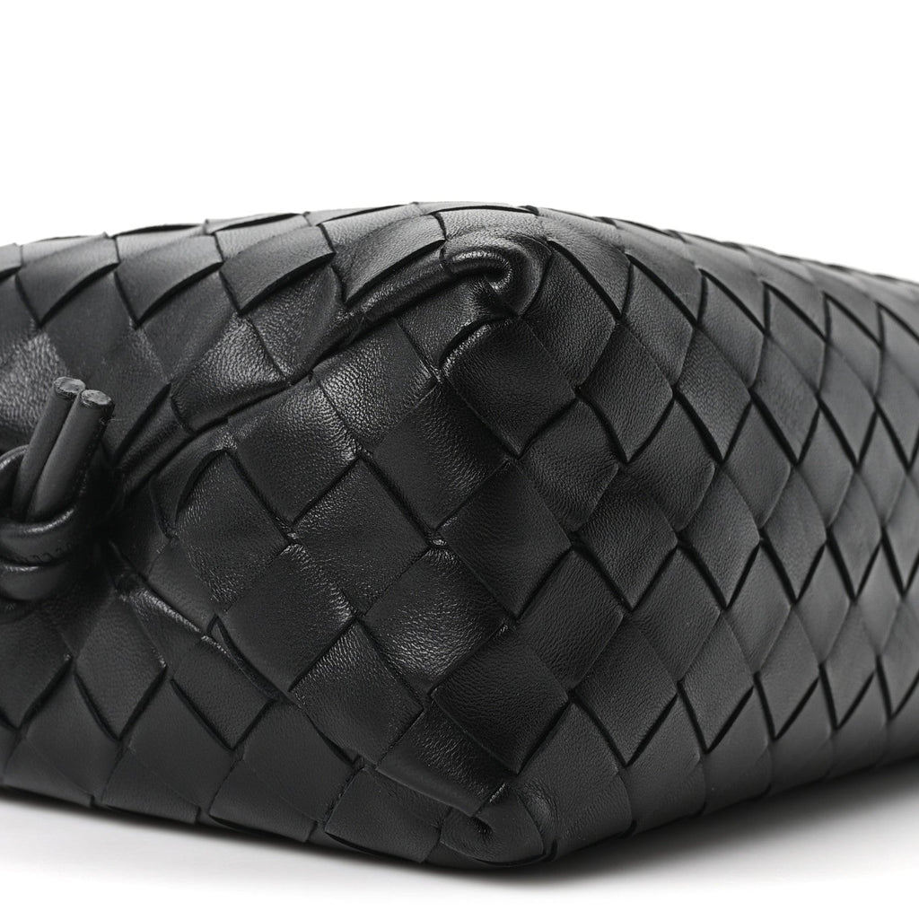 Nappa Intrecciato Small Loop Camera Bag Black