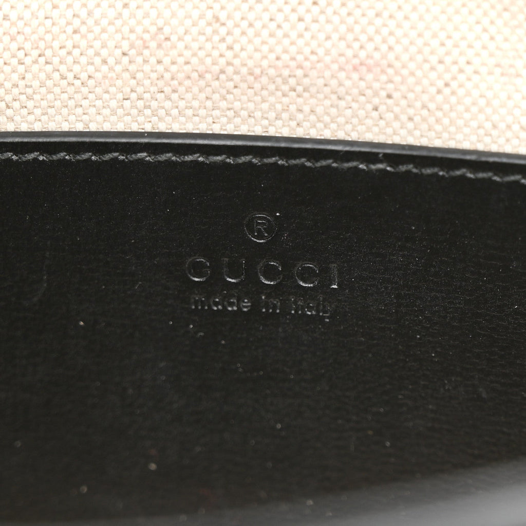 Azalea Calfskin Web Mini Horsebit 1955 Shoulder Bag Black