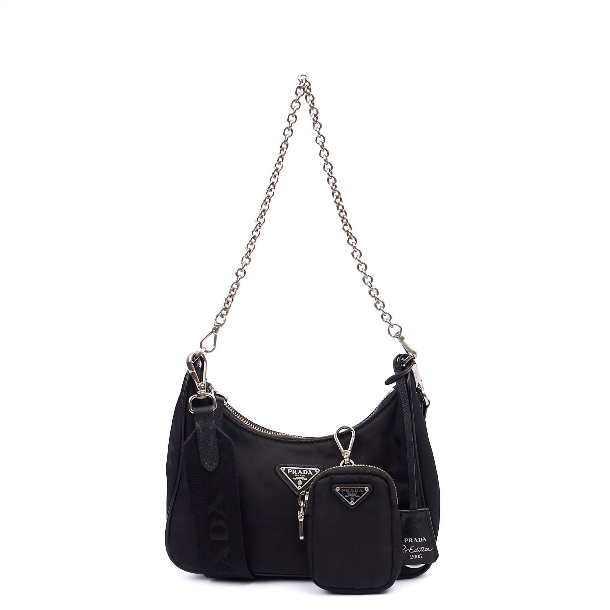 Prada Cross Body Re-Edition 2005 Re-Nylon Bag in Black, Nylon