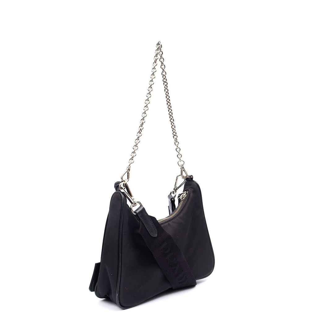 Prada Cross Body Re-Edition 2005 Re-Nylon Bag in Black, Nylon