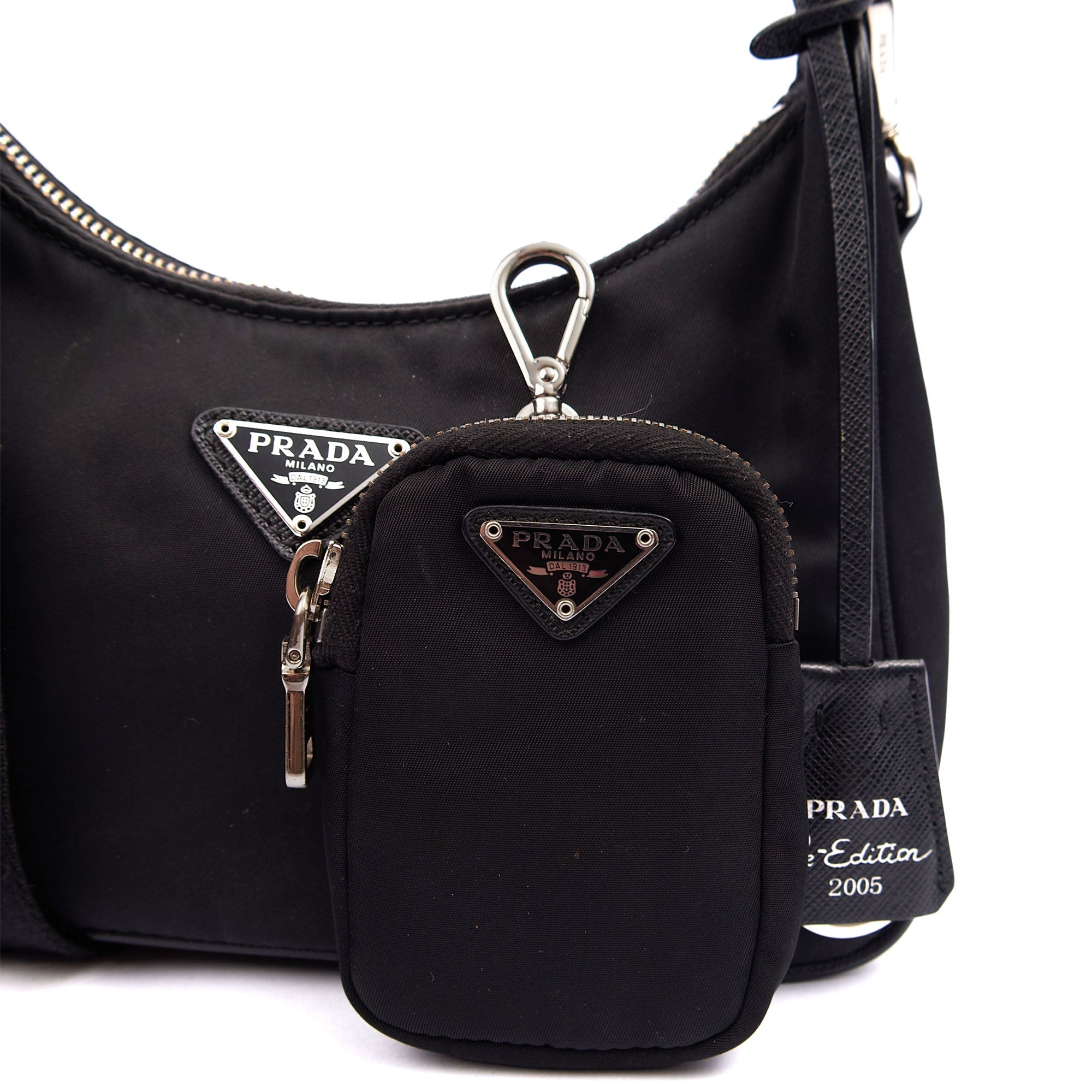 Prada Cross Body Re-Edition 2005 Re-Nylon Bag in Black, Nylon