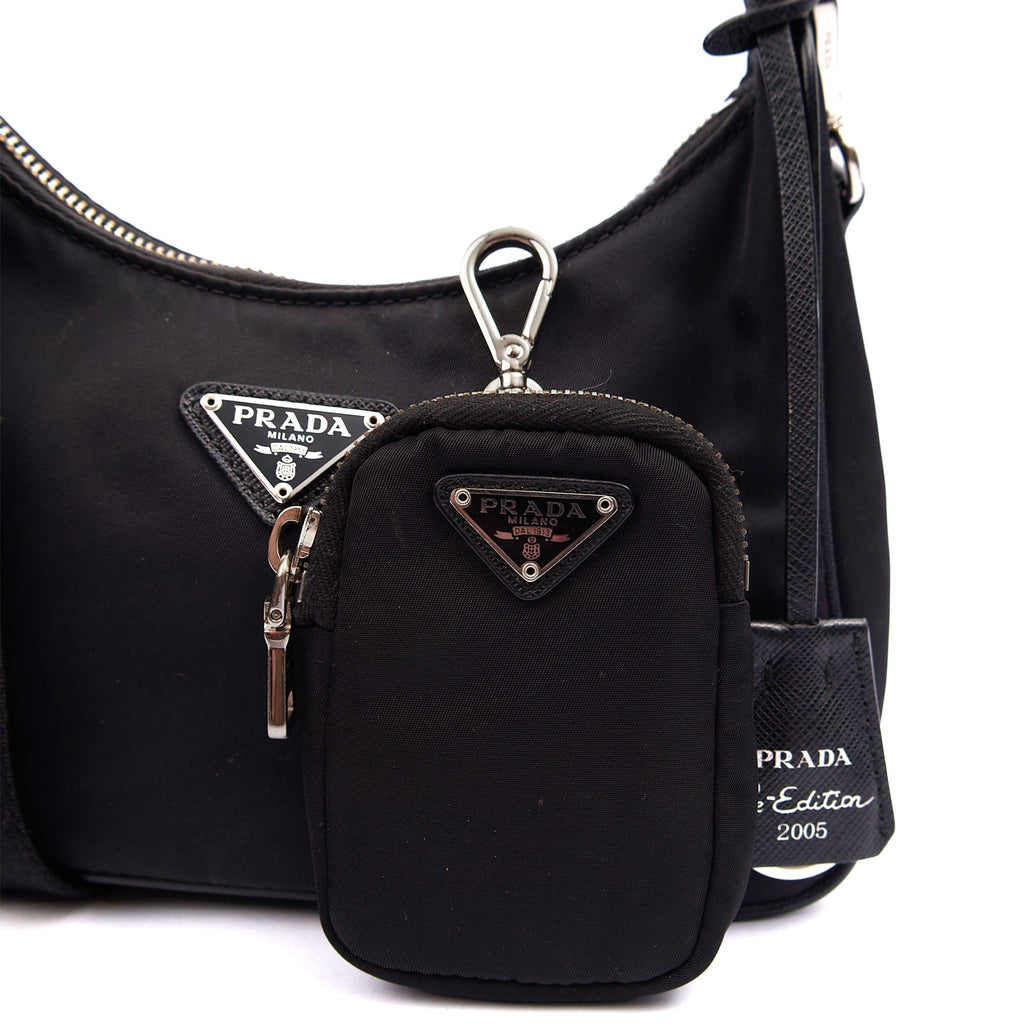 Prada Cross Body Re-Edition 2005 Re-Nylon Bag in Black, Nylon