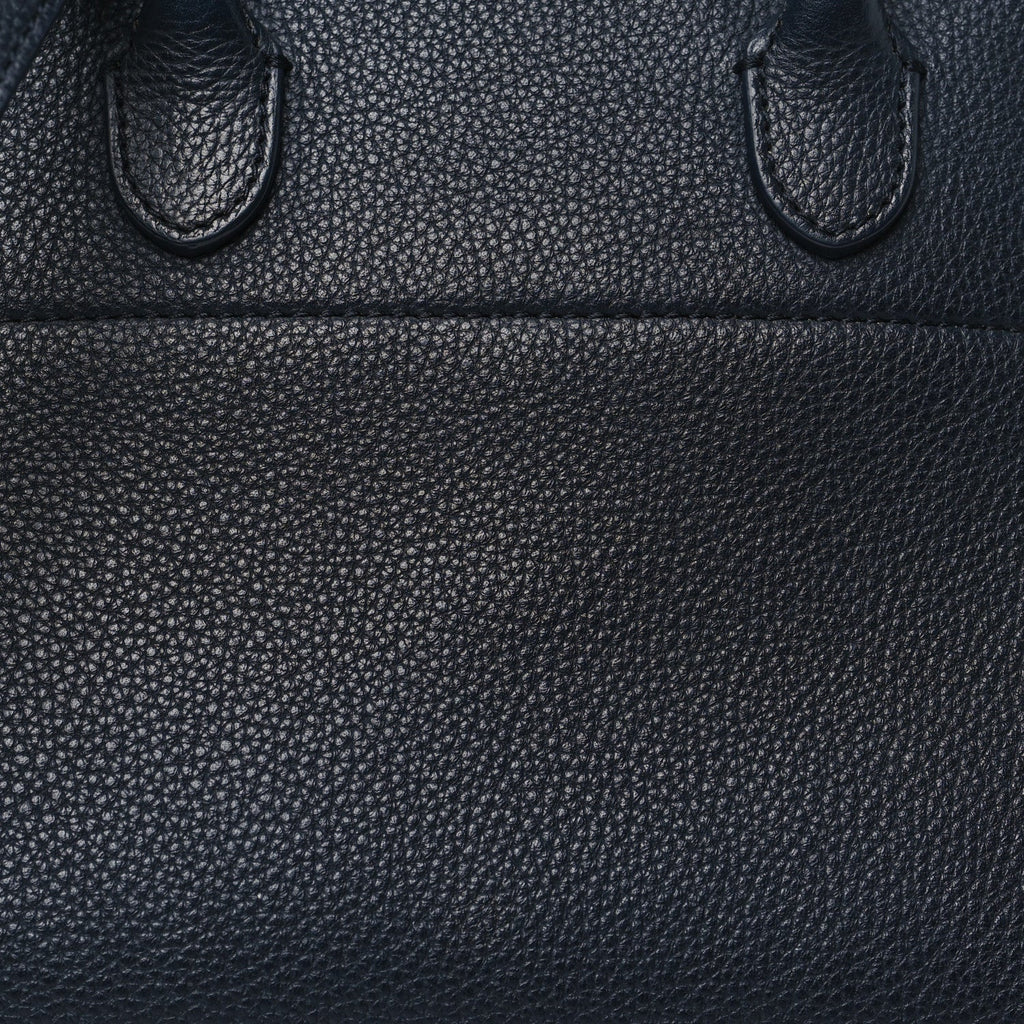 Grained Calfskin Soft Margaux 10 Navy