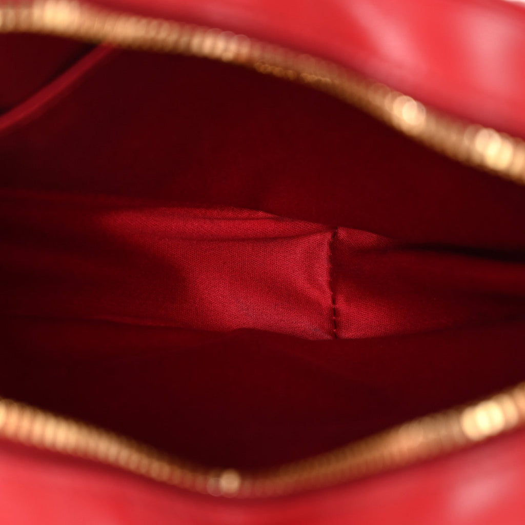 Nappa Matelasse Heart Shoulder Bag Fuoco