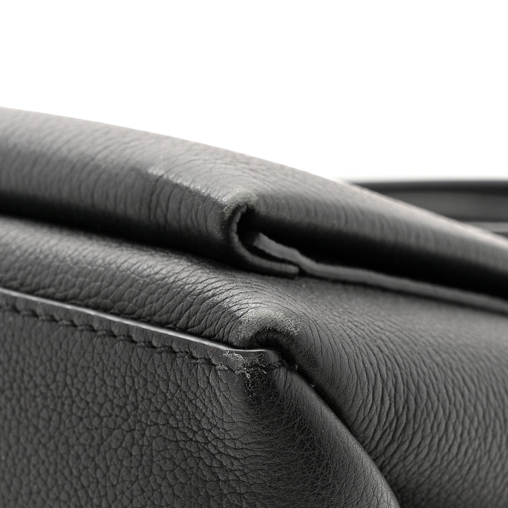Soft Calfskin My Lockme Top Handle Black