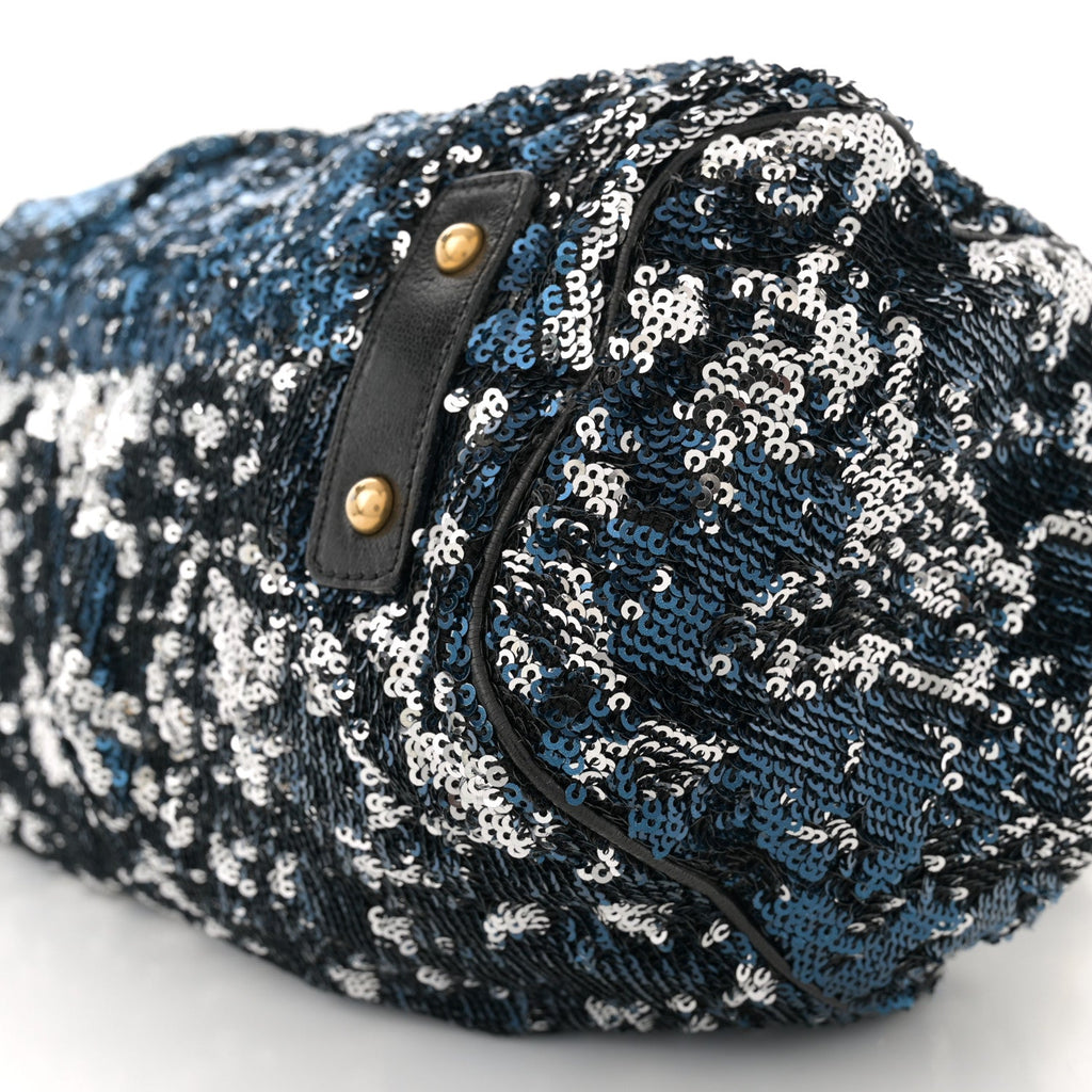 Sequined New York Rocker Stam Blue