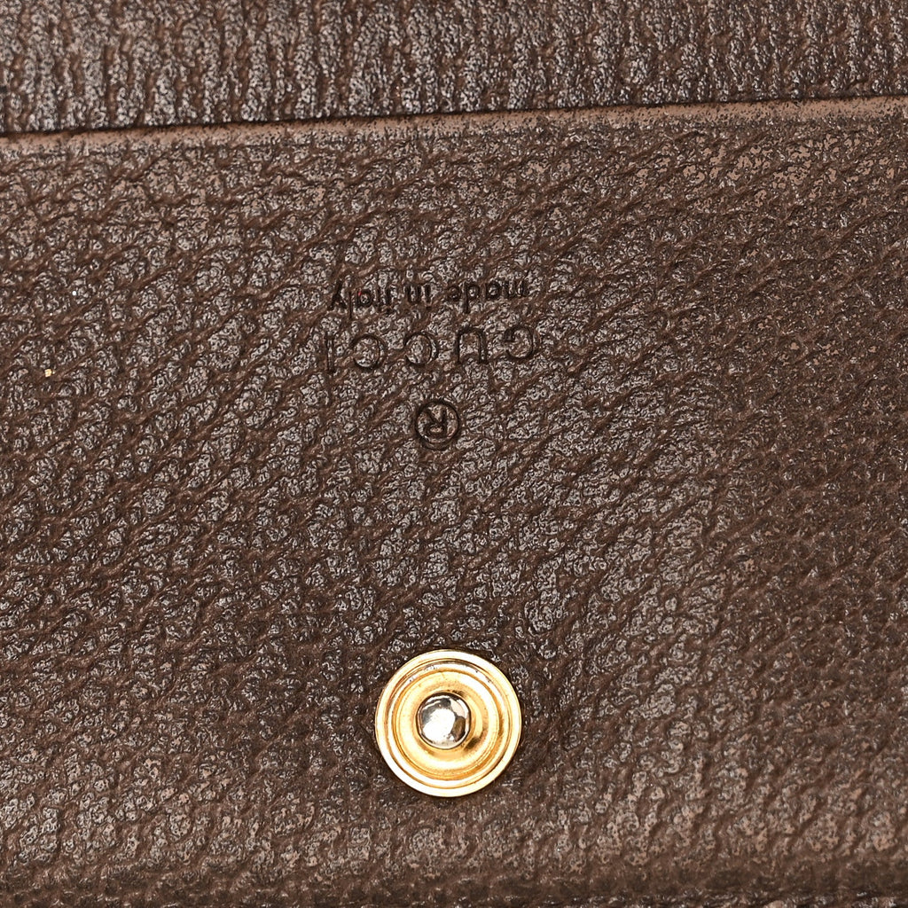 GG Supreme Monogram Web Ophidia  Case Beige New Acero