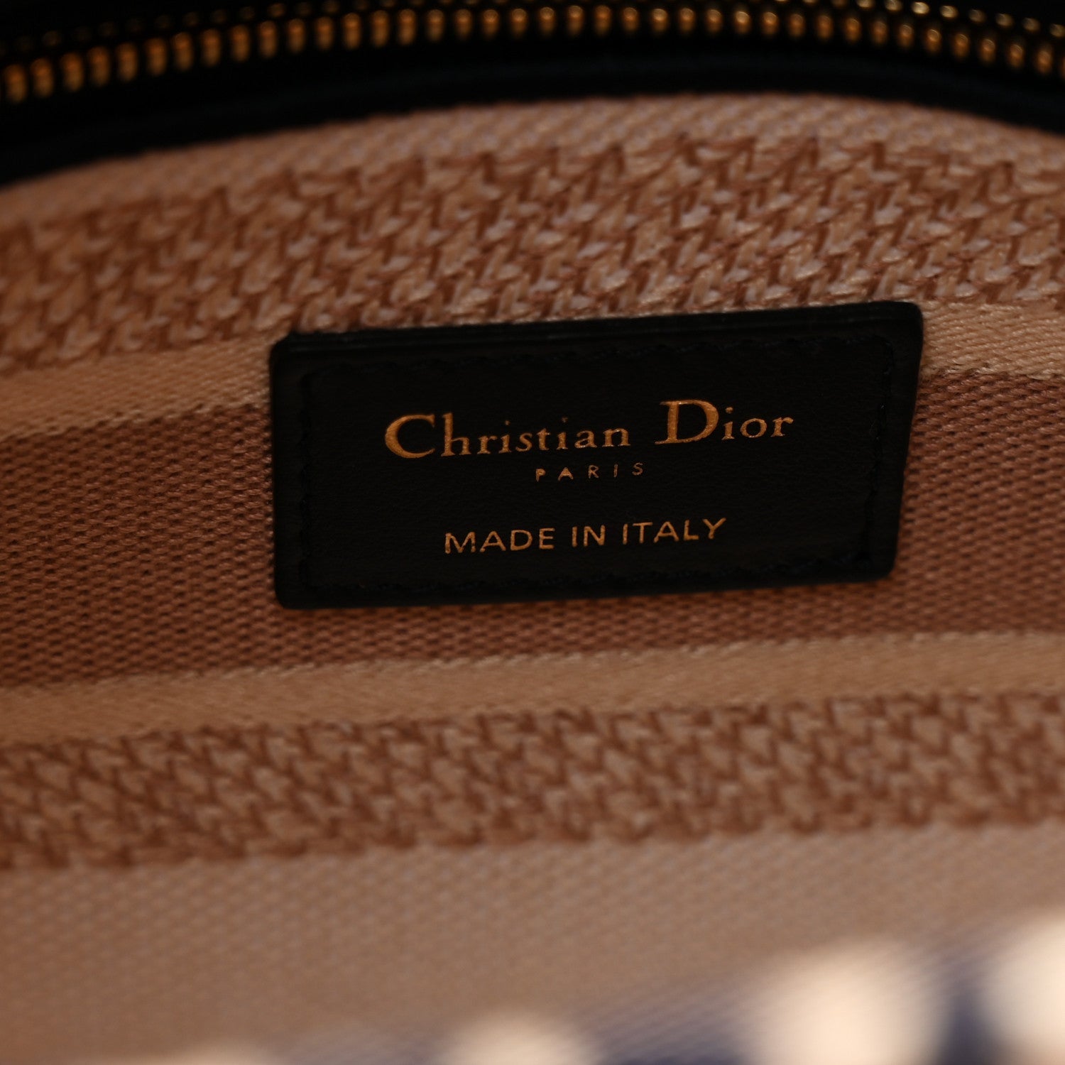 Canvas Embroidered Medium Tie And Dior Lady D-Lite Multicolor