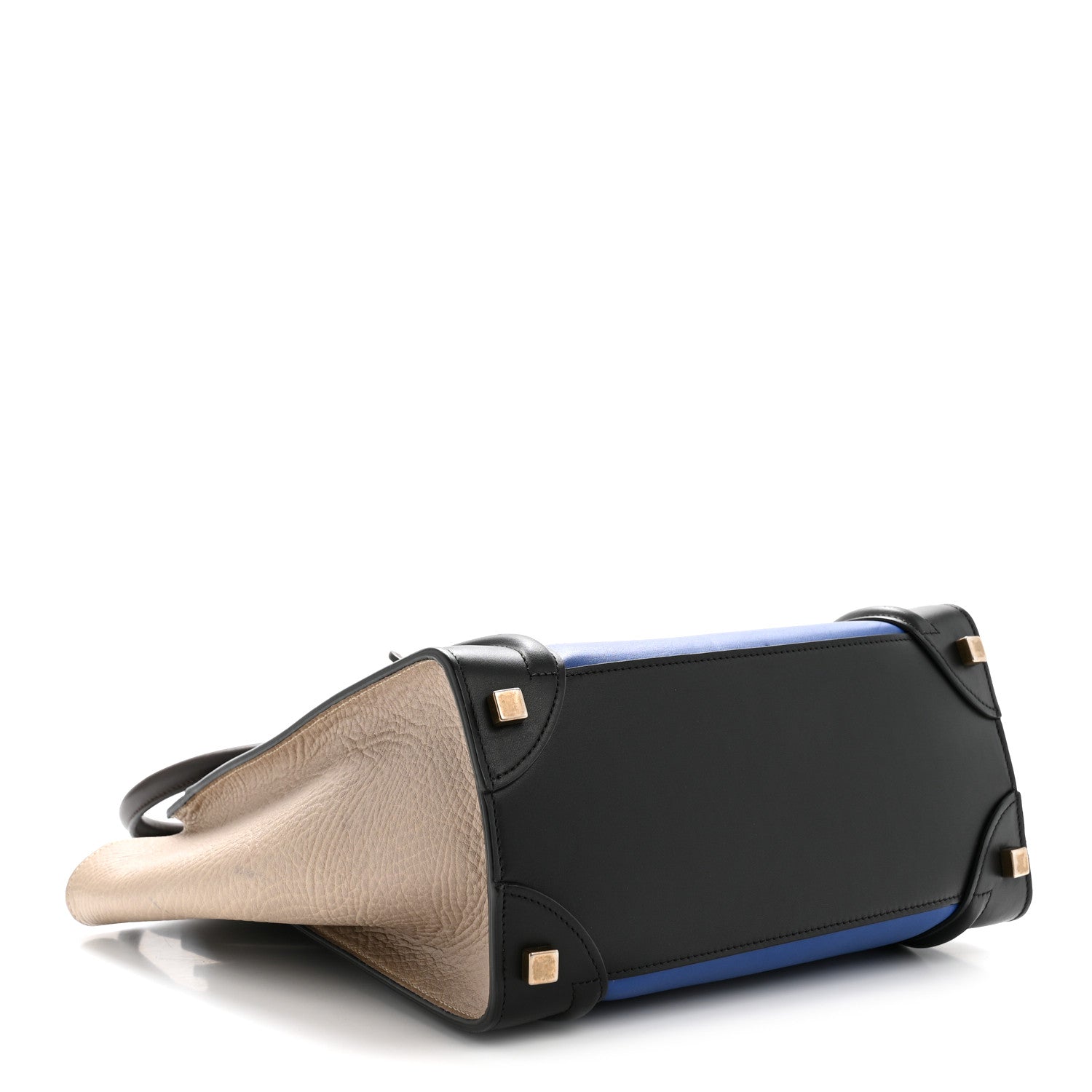 Smooth Calfskin Micro Tri-Color Luggage Indigo