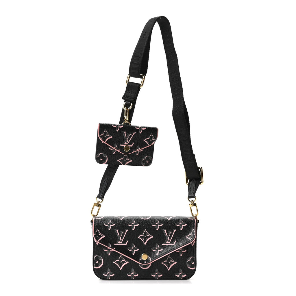 Monogram Fall For You Felicie Strap & Go Black